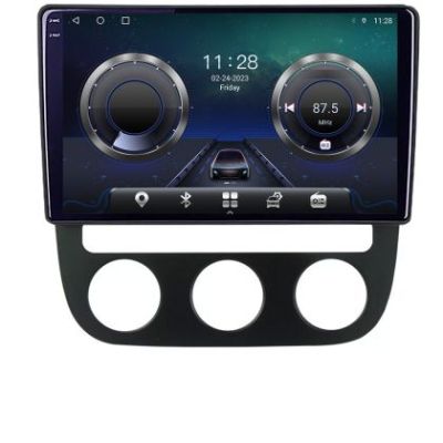 Navigatie VW Golf 5 2004-2010 clima automatica Android ecran Qled 2K Octa core 4+32 KIT-golf5-automatic+EDT-E409-2K