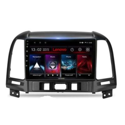 Navigatie Hyundai Santa Fe Lenovo Kit-008 8 core 6+128 GB Android Waze USB Navigatie Internet Youtube Radio