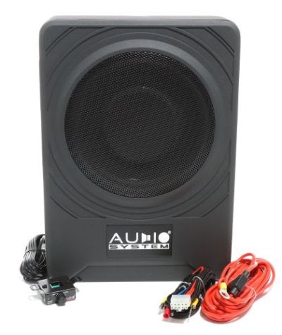 Subwoofer activ underseat Audio System US08 ACTIVE 24V, 225 watts, 2 ohm, 200mm, 8", sub scaun alimentare la 24V pentru camioane