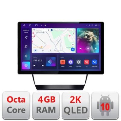 Navigatie dedicata Audi A6 Quad Core N-102 Edonav ecran 13" 2K 8 si 128 Android Waze USB Navigatie 4G 360 Toslink Youtube Radio KI