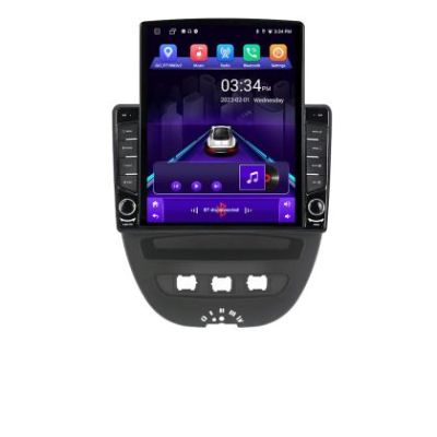 Navigatie Citroen C1 Peugeot 107 Toyota Aygo 2005-2014 Android radio gps internet quad core 2+32 ecran vertical 9.7" KIT-C1+EDT-E708