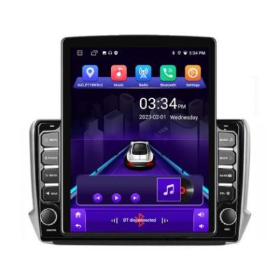 Navigatie Peugeot 208 2008 K-PSA ecran tip TESLA 9.7" cu Android Radio Bluetooth Internet GPS WIFI 2+32 DSP Quad Core