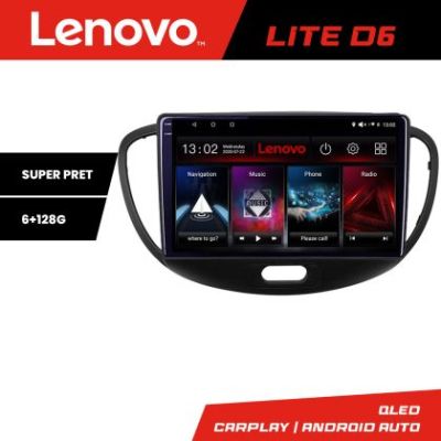 Navigatie Hyundai I10 2007-2013 Android radio gps internet 8 core 6+128 Lenovo