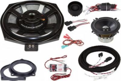 KIT audio dedicat BMW E,F,G Series, fata 100W + difuzoare bass 175W  Audio System German Sound