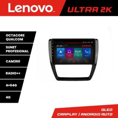 Navigatie VW Jetta 2011-2018 Lenovo Kit-JETTLenovo Kit-15 8 core QLED Qualcomm 4+64 360 Android Waze USB Navigatie Internet Youtube Radio