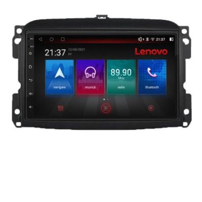 Navigatie Fiat 500 2015-2021 Android radio gps internet Octa Core 4+64 LTE Kit-500new+EDT-E510-PRO