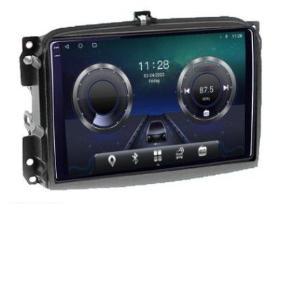 Navigatie Fiat 500L 2012-2017 C-500L Android Octa Core Ecran 2K QLED GPS 4G 4+32GB 360 KIT-500L+EDT-E410-2K