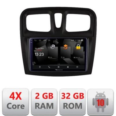 Navigatie Dacia Sandero 2012-2020 var B Android radio gps internet Octa core 2+64 carplay android auto