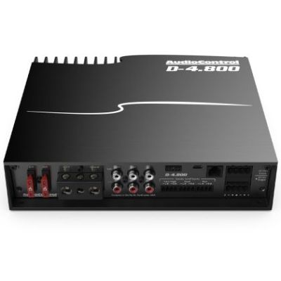 Amplificator de mare putere cu DSP Matrix 4 canale cu Accubass® 12V AudioControl D-4.800, 4 x 200 watts, in 2 sau 4 ohm, clasa D