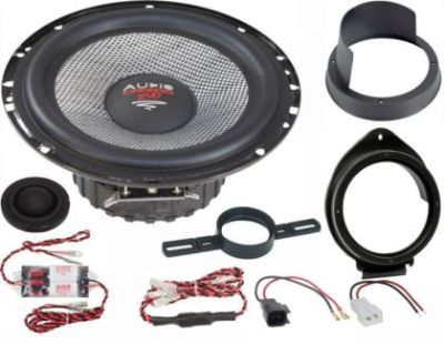 KIT Sistem component Dedicat Opel Astra K EVO2 x-fit  6.5" 165mm 110W pe 2 căi Crossover plug'n'play  Audio System German Sound