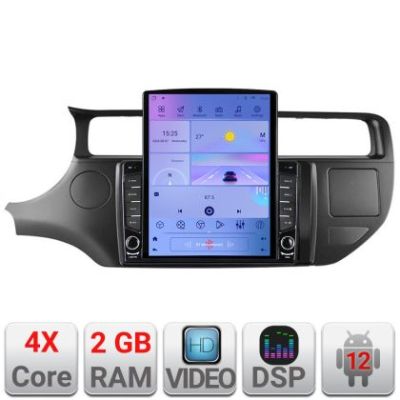 Navigatie Kia Rio 2012- K-204 ecran tip TESLA 9.7" cu Android Radio Bluetooth Internet GPS WIFI 2+32 DSP Quad Core