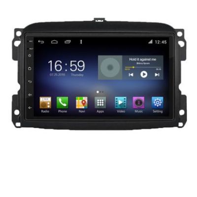 Navigatie Fiat 500 2015-2021 Android radio gps internet Octa Core 8+128 LTE Kit-500new+EDT-E610