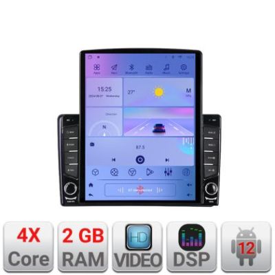 Navigatie Fiat Tipo 2020- Android radio gps internet quad core 2+32 ecran vertical 9.7" Kit-tipo2022+EDT-E708