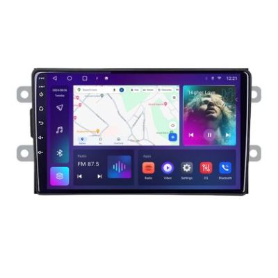 Navigatie Dacia dupa 2012 B-Dacia Android Ecran QLED octa core 4+64 carplay android auto KIT-Dacia+EDT-E309V3