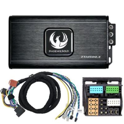 Kit PowerUp Volkswagen 2012- Phoenix Gold ZXMPVW1, 4 x 125 watts, in 2 sau 4 ohm, clasa D, 4 canale