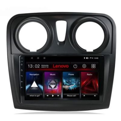 Navigatie Dacia Sandero Logan Lodgy 2012-2020 Lenovo Kit-sandero 8 core QLED 2K 8+256 360 Android Waze USB Navigatie Internet Youtube Radio