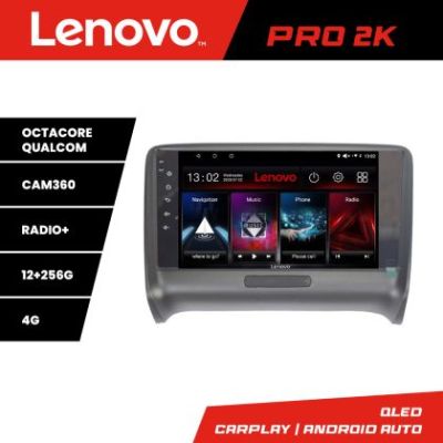 Navigatie Audi TT 2004-2011 Quad Core Lenovo Kit-078 8 core QLED 2K 12+256 360 Android Waze USB Navigatie Internet Youtube Radio