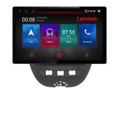 Navigatie Citroen C1 Peugeot 107 Toyota Aygo 2005-2014 Lenovo PRO 4+64 13 inch 2K android 4G DSP gps internet  KIT-C1 v2