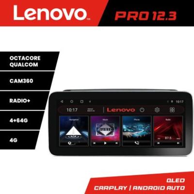 Navigatie Skoda Rapid Seat Toledo 2013+ Lenovo PRO 4+64 12.3 inch qled android 4G DSP gps internet  Kit-rapid