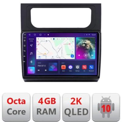 Navigatie VW Touran 2010-2016 C-touran3 Android Octa Core Ecran 2K QLED GPS 4G 4+32GB 360 kit-touran3+EDT-E410-2K