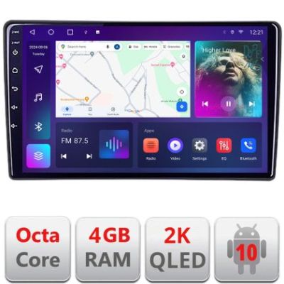 Navigatie Citroen Berlingo Opel Combo 2021- QLED 2K Octa core 4+32 DSP 360 Optic FHD internet gps radio carplay android auto kit-berlingo2021+EDT-E410-2K