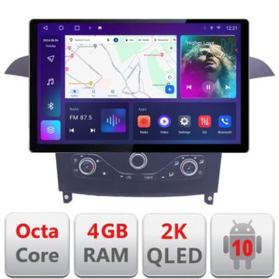 Navigatie Ford S-max 2006-2014 Qled 2K Octa Core 4+64 LTE 4G DSP Wifi 5Ghz android auto carplay radio gps internet KIT-smax-navi+EDT-E413-2K