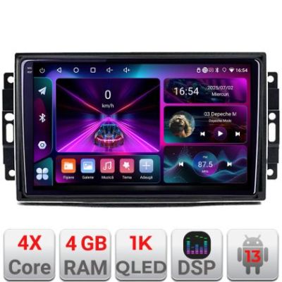 Navigatie Chrysler Jeep A-202 4+64 InCell Display 1K Android Waze USBNavigatie Internet Youtube Radio V2