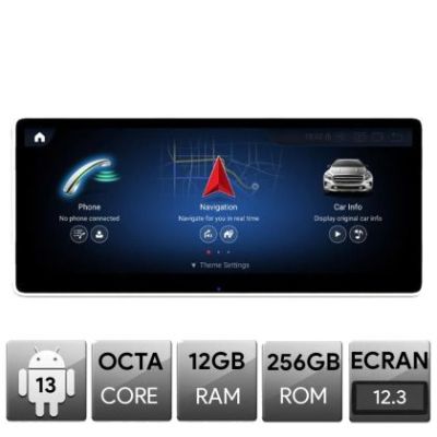 Navigatie Mercedes S Class W222 NTG5 2014-2018, Android, Octa Core, 12+256, 12.3", Qled 2K 2400x900, Qualcomm 680