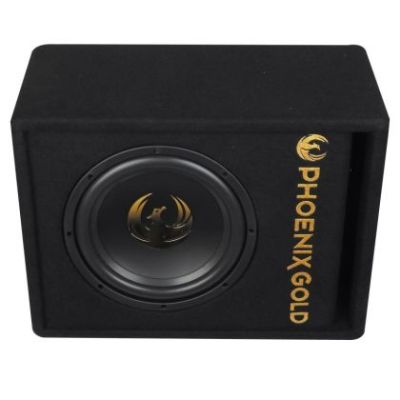Subwoofer activ Phoenix Gold, difuzor 8", 125 W RMS, 500 W Max, kit de cabluri incluse