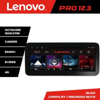 Navigatie Toyota Auris 2007-2013 K-auris-2013 Lenovo PRO 8+256 12.3 inch qled android 4G DSP gps internet