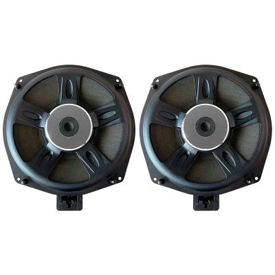 Set 2 subwoofere dedicate BMW cu 2 difuzoare 8” și cabluri plug & play 75 W RMS/150 W MAX, Phoenix Gold