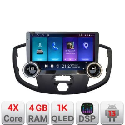 Navigatie Ford Transit V363 2015-2021 Edotec  4+64 10.5 inch Incell 1K android Wifi 5Ghz gps internet  Kit-custom