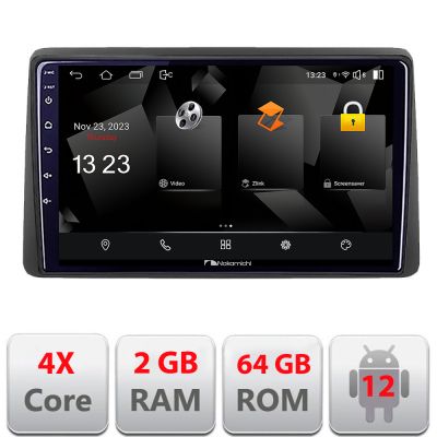 Navigatie Dacia Duster 2023- Android Ecran 720P Quad Core 2+64 carplay android auto