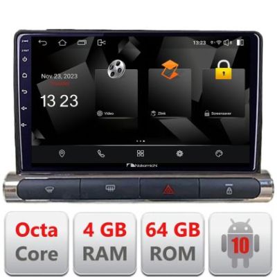 Navigatie Citroen C3 2017-2024 ecran color de fabrica Nakamichi NAM5510 Qled Octa Core 720p 4+64 DSP 360 camera carplay android auto