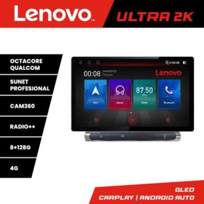 Navigatie Citroen C3 2017-2024 ecran color de fabrica Qled 2K Octa Core 8+128 LTE 4G DSP Wifi 5Ghz HDMI android auto carplay radio gps internet Kit-+ULTRA-2K-13-8+128