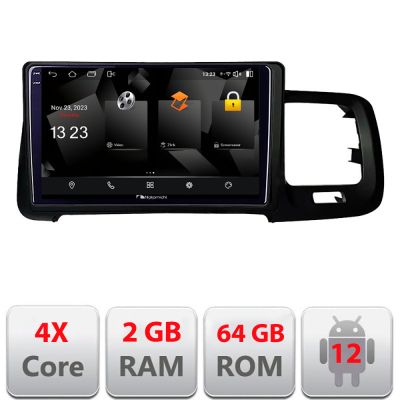 Navigatie Volvo S60 2008-2014 5230-s60-08 Android Ecran 720P Quad Core 2+64 carplay android auto