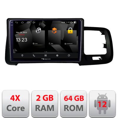 Navigatie Volvo S60 2014-2018 sistem Sensus Connect 5230-s60-14 Android Ecran 720P Quad Core 2+64 carplay android auto