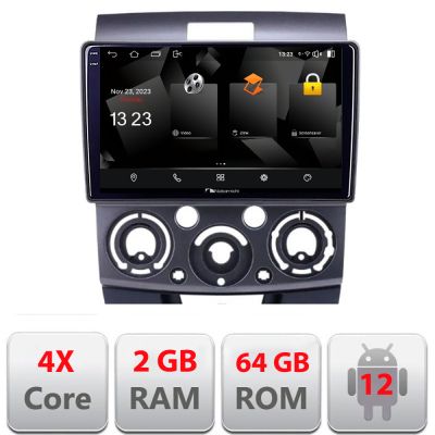 Navigatie Ford Ranger Mazda BT50 2007-2012 5230-RANGER Android Ecran 720P Quad Core 2+64 carplay android auto
