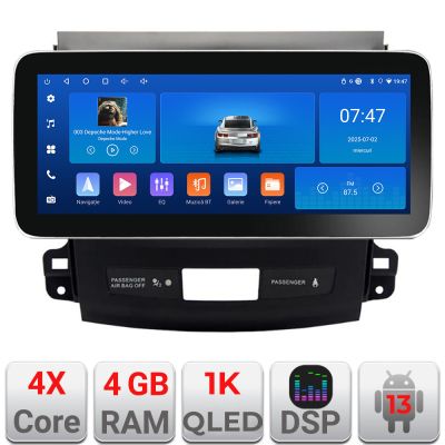 Navigatie Mitsubishi Outlander 2010 K-056 Edotec 4+64 12.3 inch Incell 1K android Wifi 5Ghz gps internet  Q