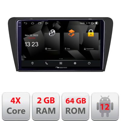 Navigatie Skoda Octavia 3 5230-279 Android Ecran 720P Quad Core 2+64 carplay android auto