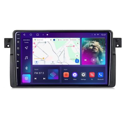 Navigatie BMW Seria 3 E46 C-052 Android Octa Core Ecran 2K QLED GPS 4G 4+32GB 360 KIT-052+EDT-E409-2K