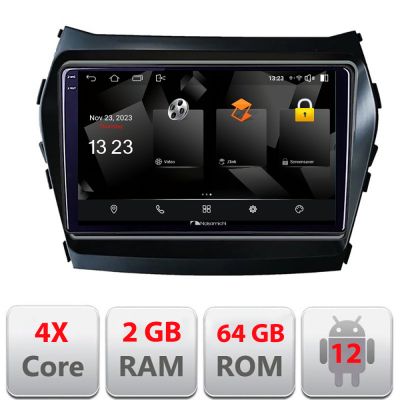 Navigatie Hyundai Santa Fe IX45 2012-2017 5230-209 Android Ecran 720P Quad Core 2+64 carplay android auto
