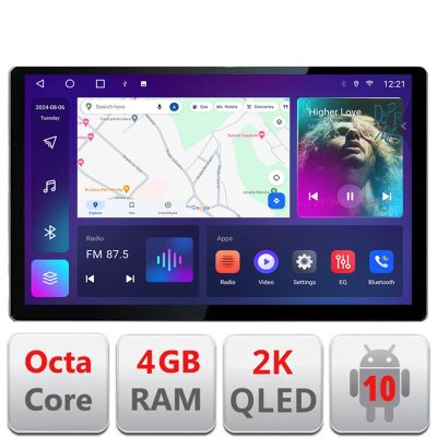 Navigatie vw multivan 2003-2015 Qled 2K Octa Core 4+64 LTE 4G DSP Wifi 5Ghz android auto carplay radio gps internet EDT-E413-2K