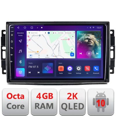 Navigatie CHRYSLER Jeep Manual C-202 Android Octa Core Ecran 2K QLED GPS 4G 4+32GB 360 KIT-202+EDT-E410-2K v3