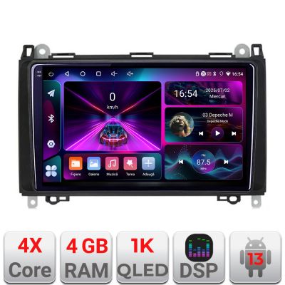 Navigatie Mercedes VW A-068 4+64 InCell Display 1K Android Waze USBNavigatie Internet Youtube Radio V1